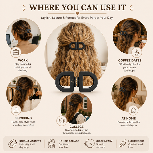 LumiClip™ Magnetic Hair Clip
