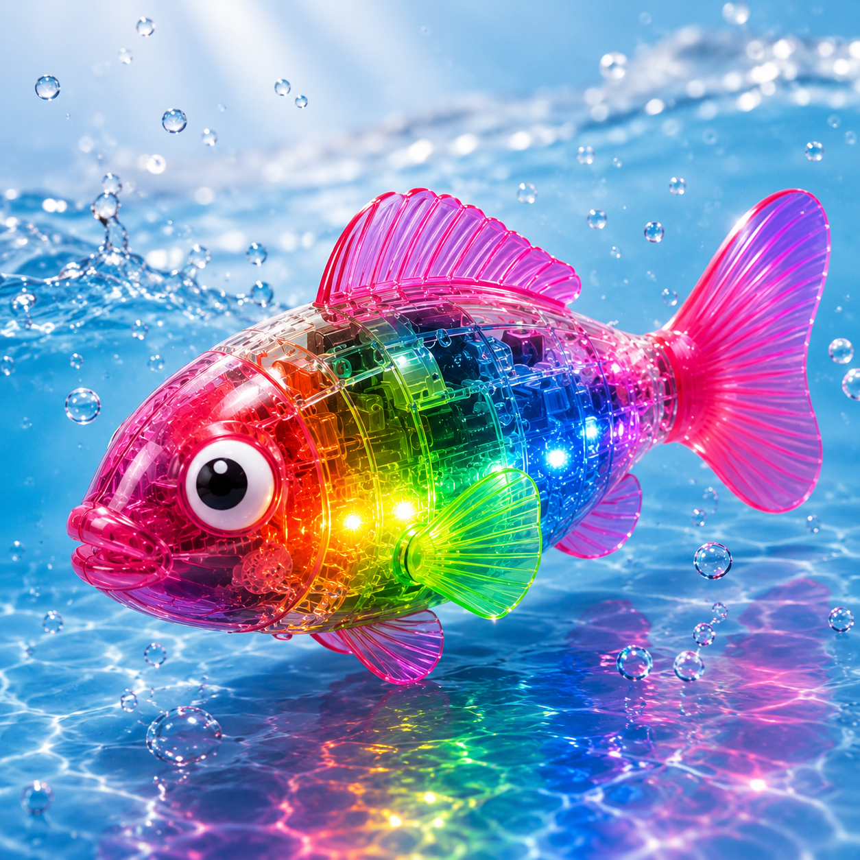 Splash Buddy™ – LED Swimming Robot Fish Toy