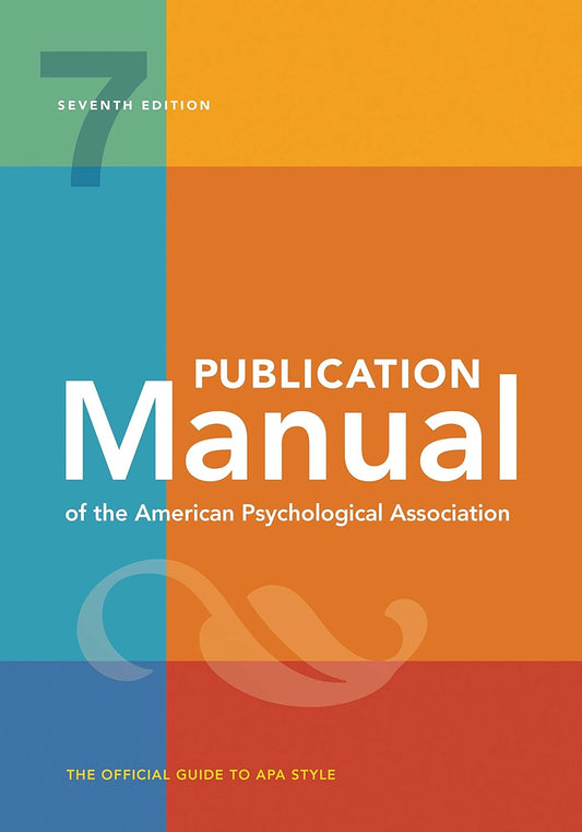 Publication Manual 7th Edition