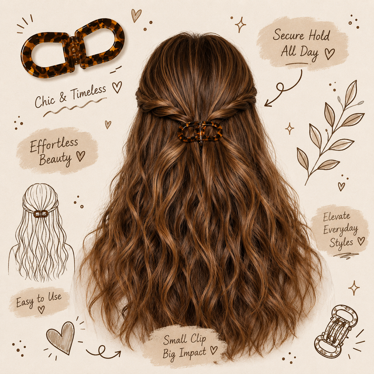 LumiClip™ Magnetic Hair Clip