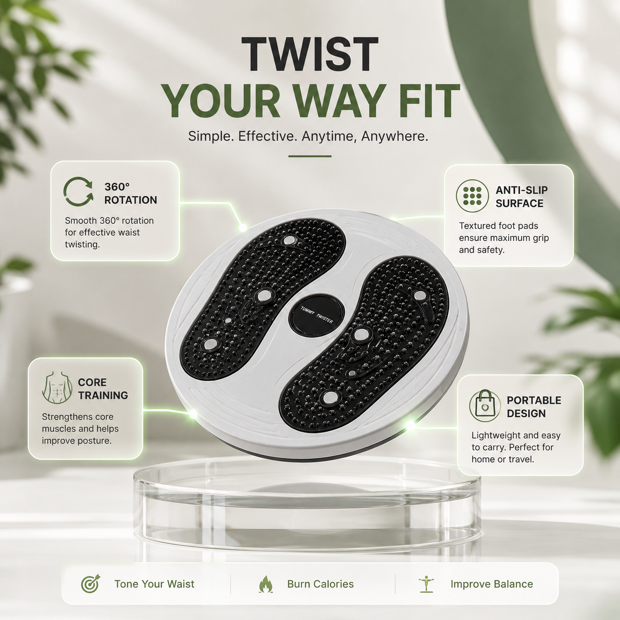 TwistCore™ 5-in-1 Slimming Fitness Disc
