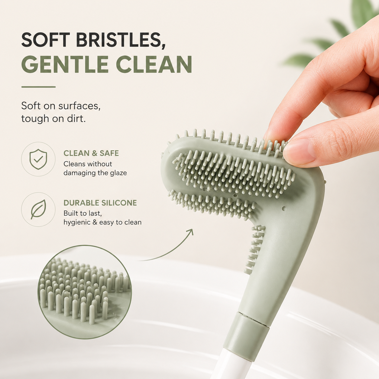 AquaSweep™ Toilet Cleaning Golf Brush