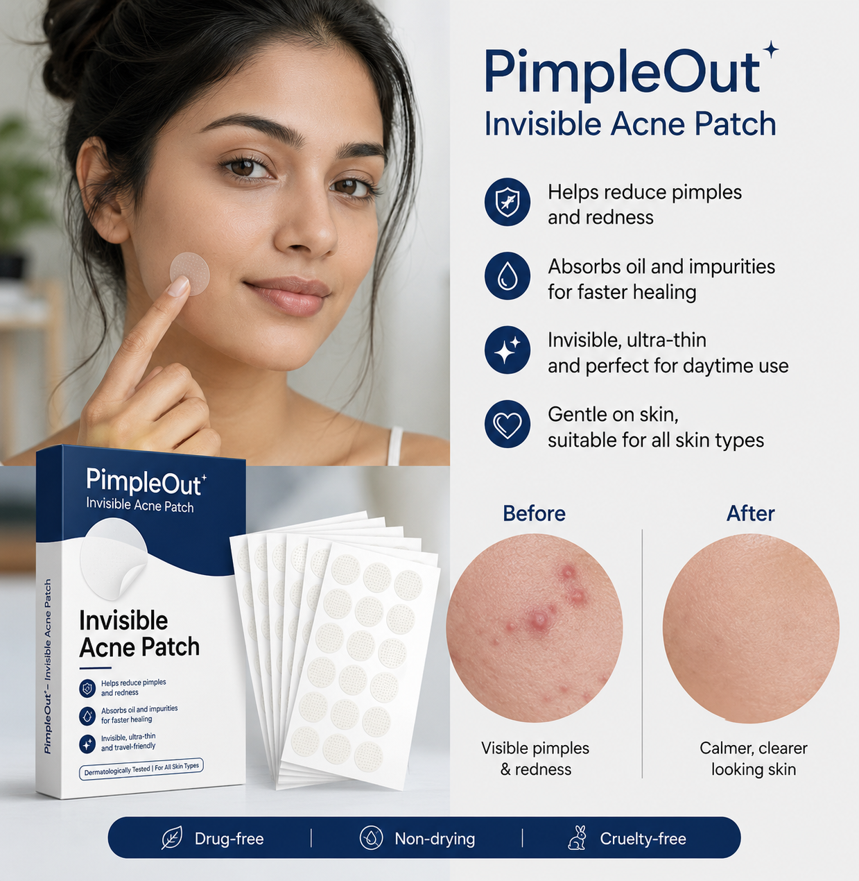 PimpleOut™ – Invisible Acne Patch