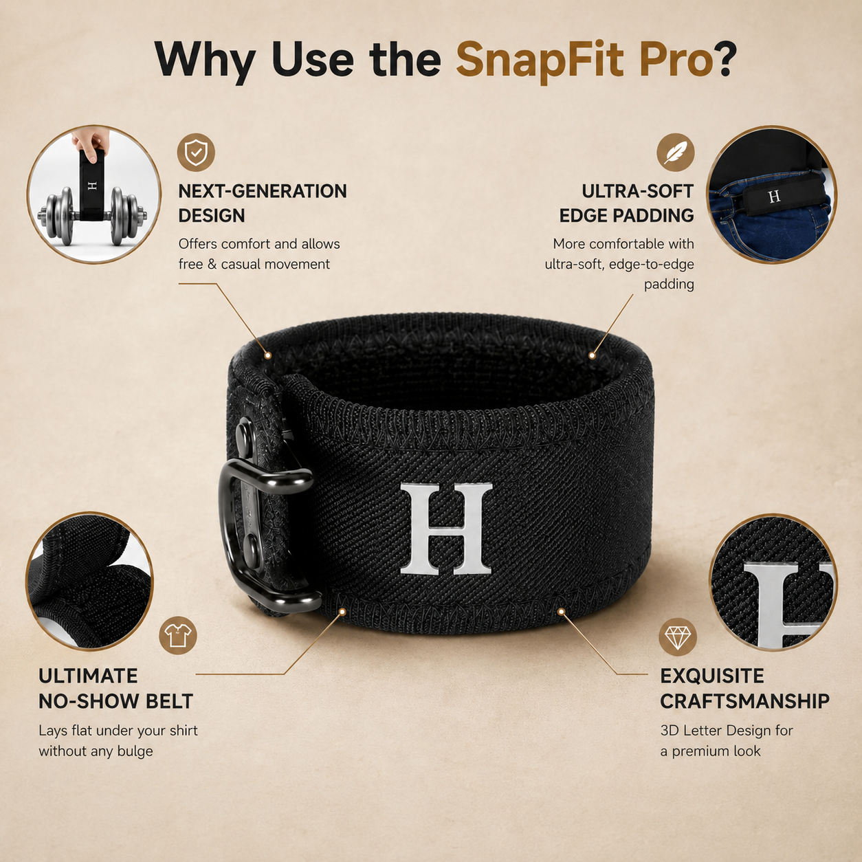 SnapFit Pro™ Buckle-Free  Belt