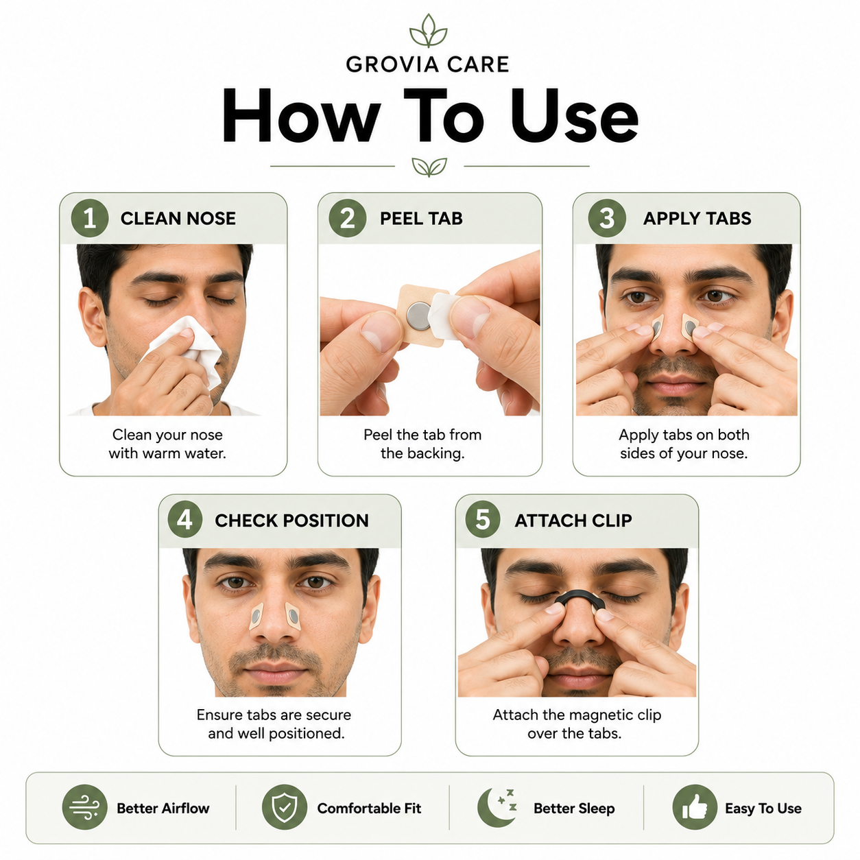 SleepEase™ Magnetic Nasal Strips