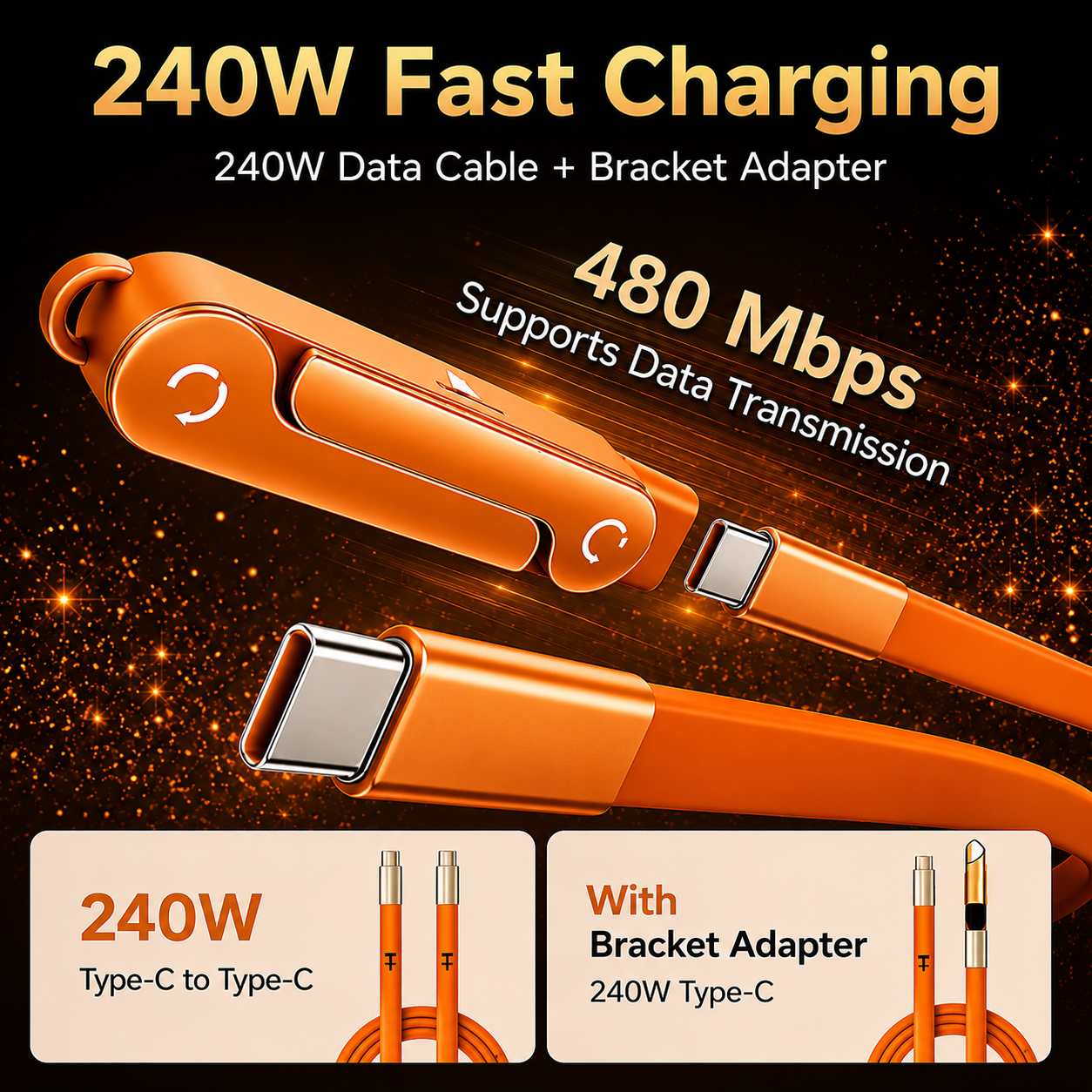 ChargeStand Pro™ — 2-in-1 Smart Cable