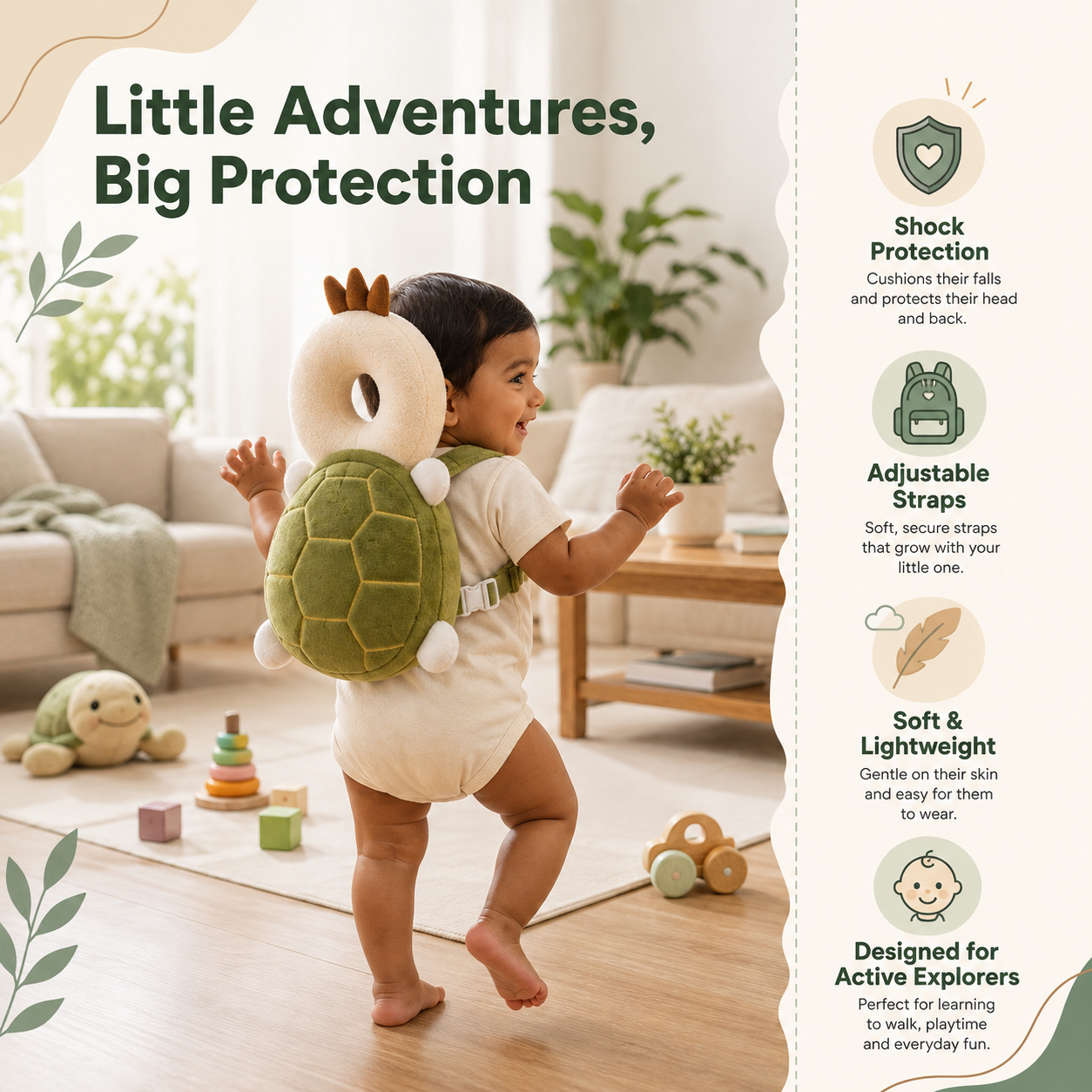 CushionNest™ – Baby Head & Back Protector