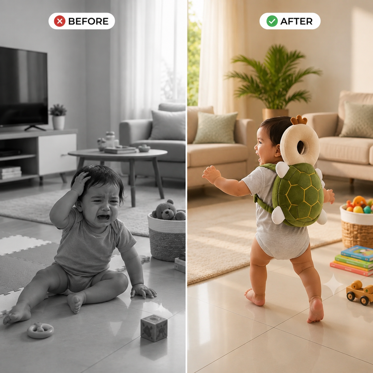 CushionNest™ – Baby Head & Back Protector