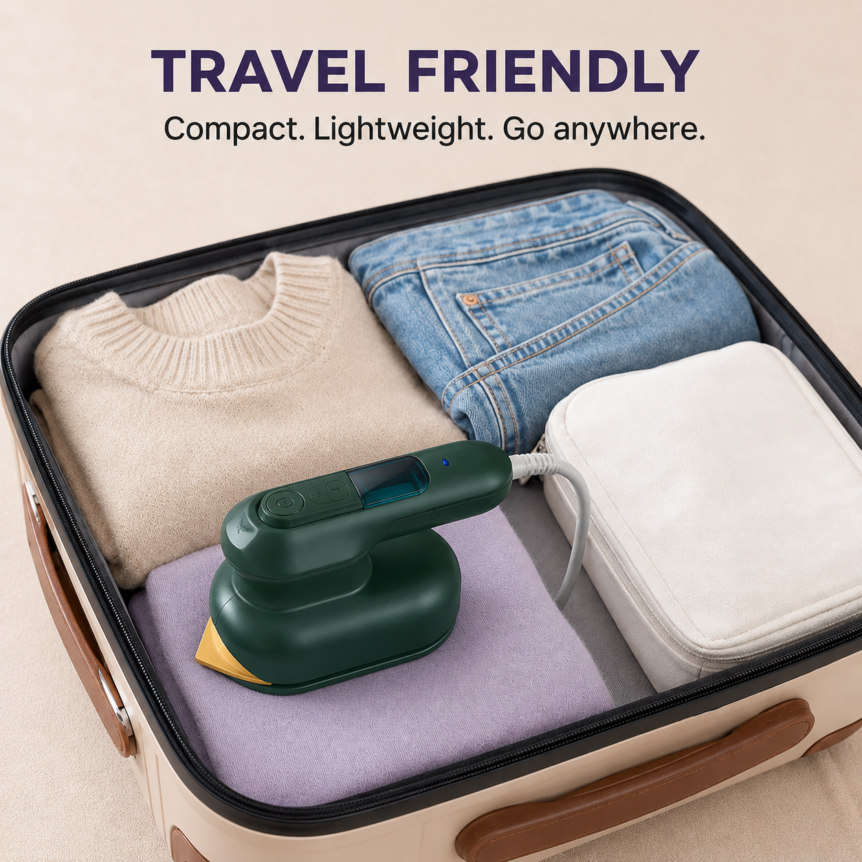 SteamEase Pro™ – 2-in-1 Portable Steam Iron