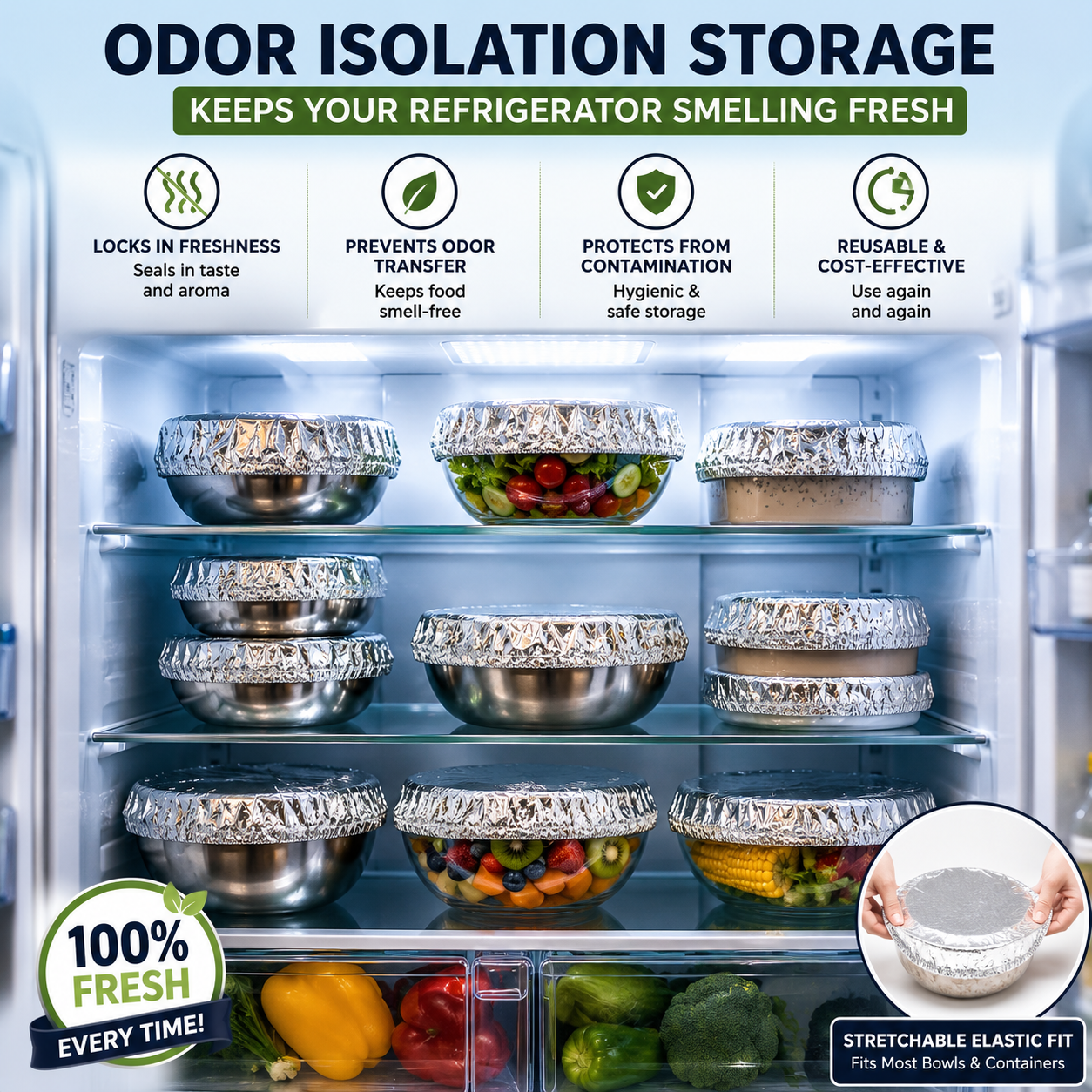 CoverFresh™ Reusable Kitchen Covers
