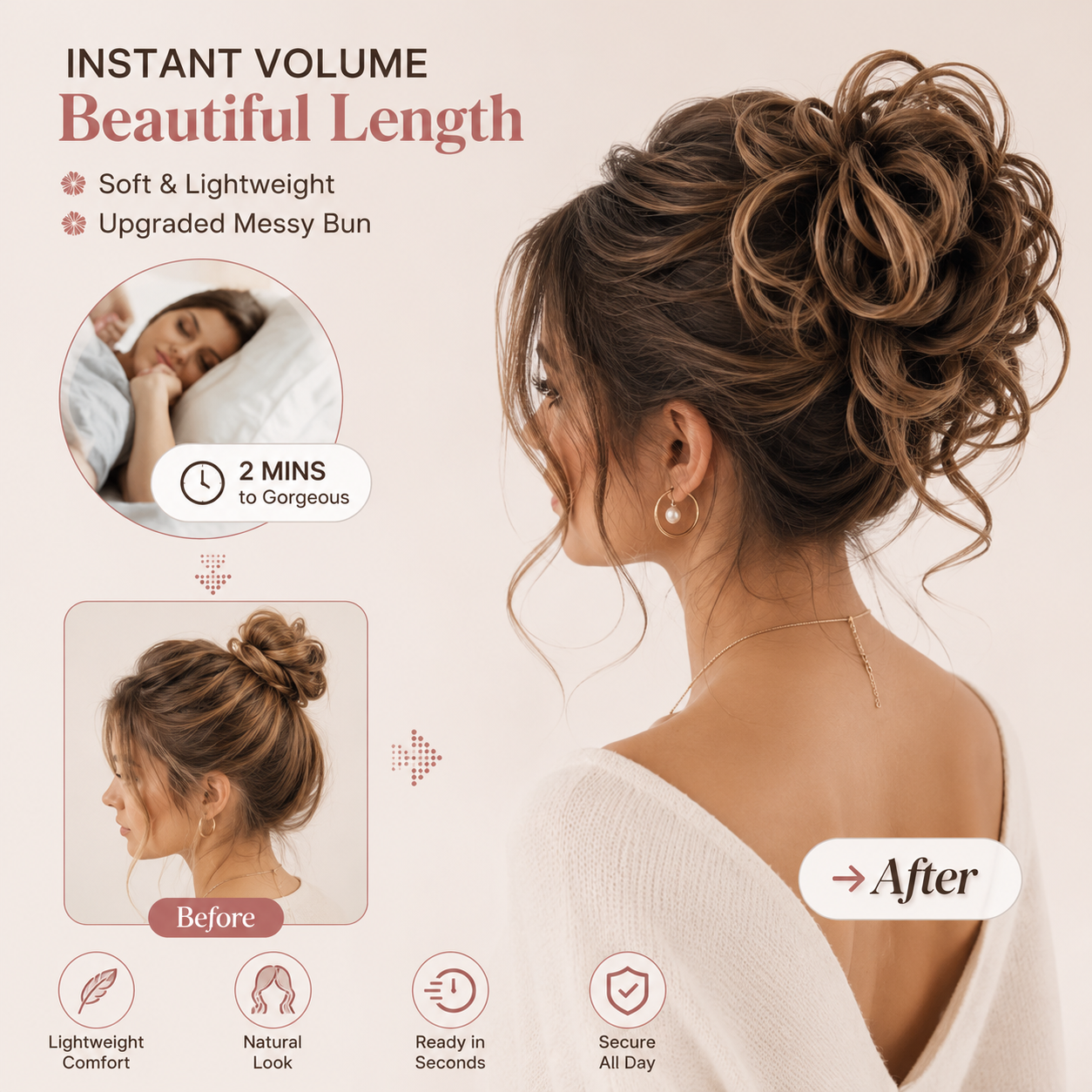 Veloura Bun™ - Instant Volume Hair Bun