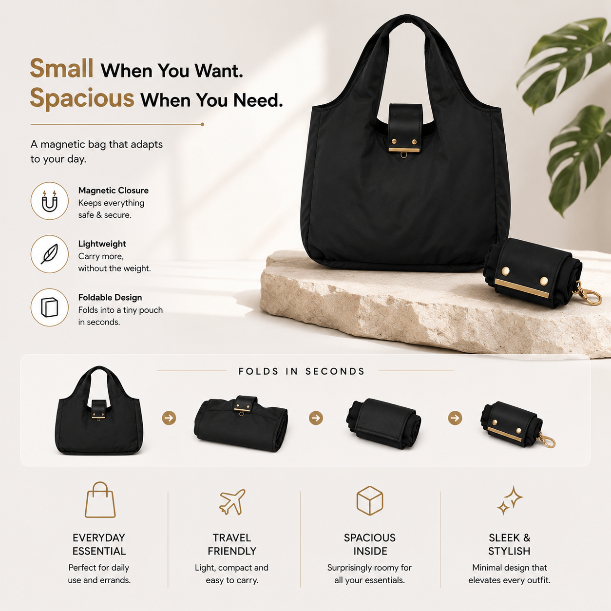 UrbanFold™ - Foldable Tote Bag