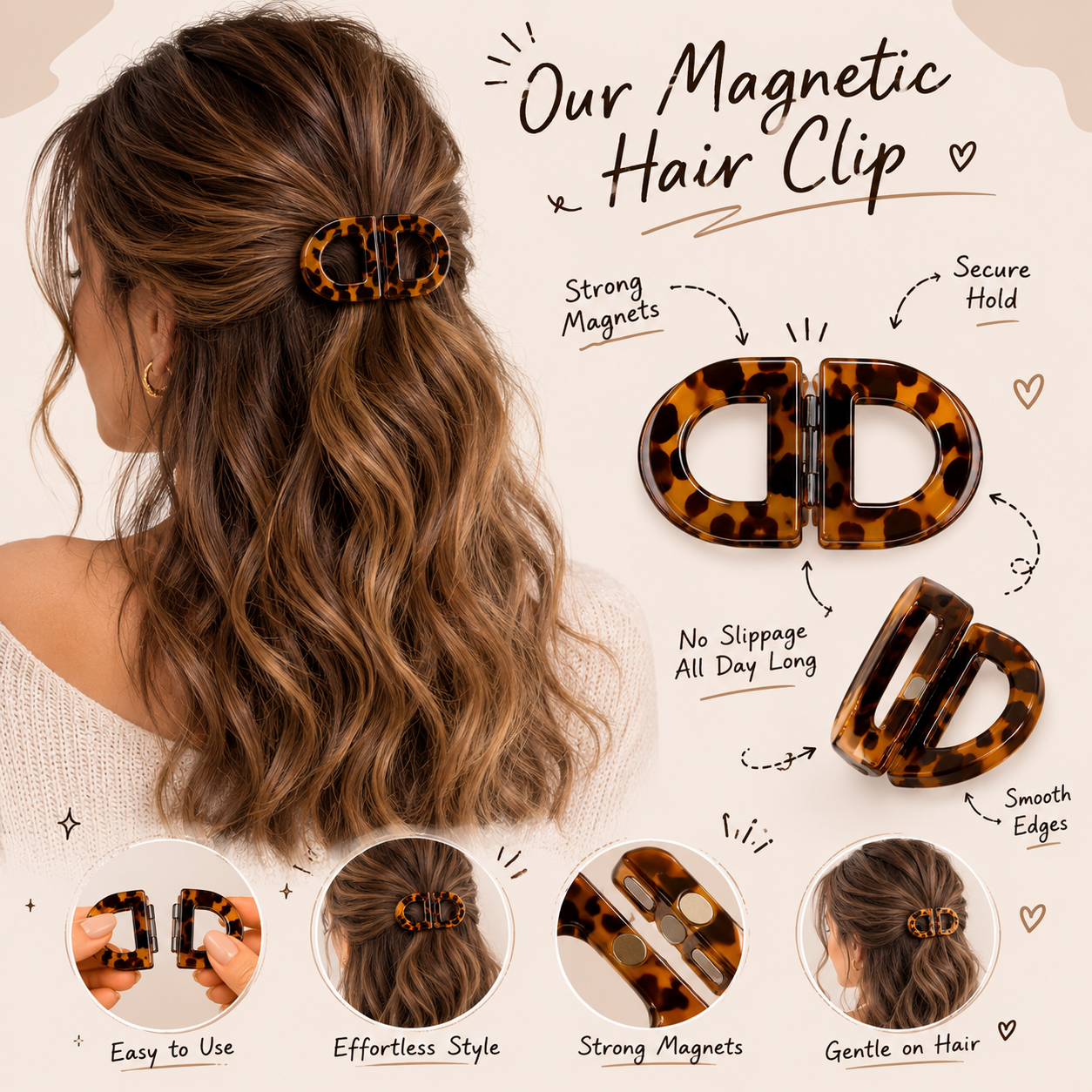 LumiClip™ Magnetic Hair Clip