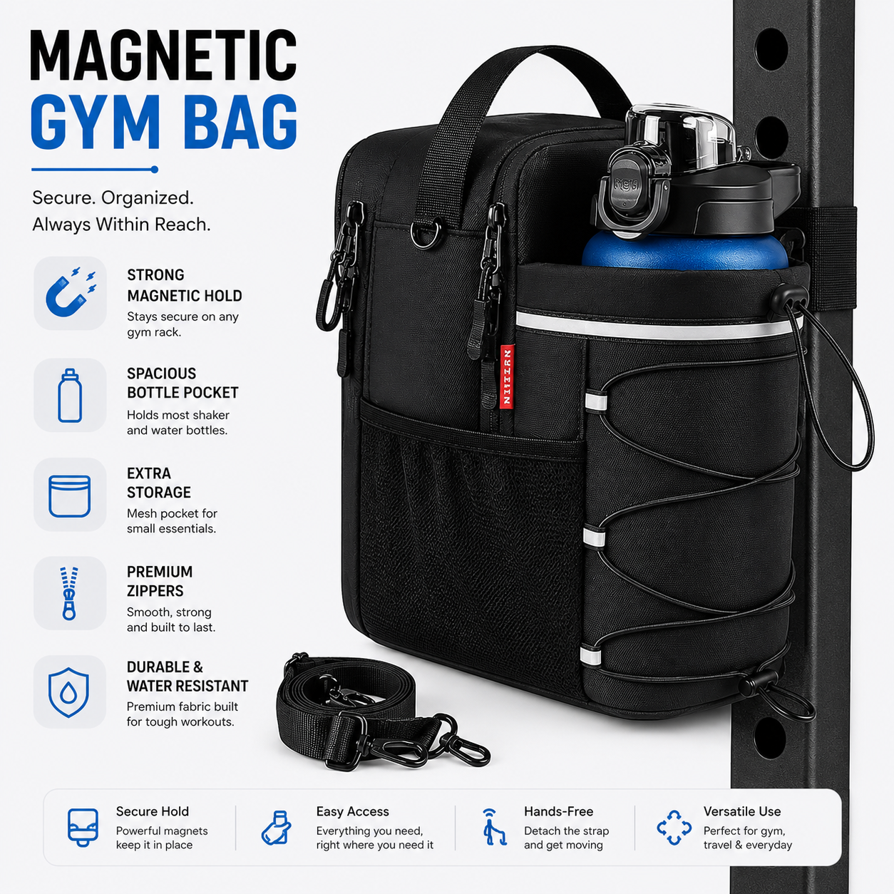 GymVault™ - Magnetic Gym Bag