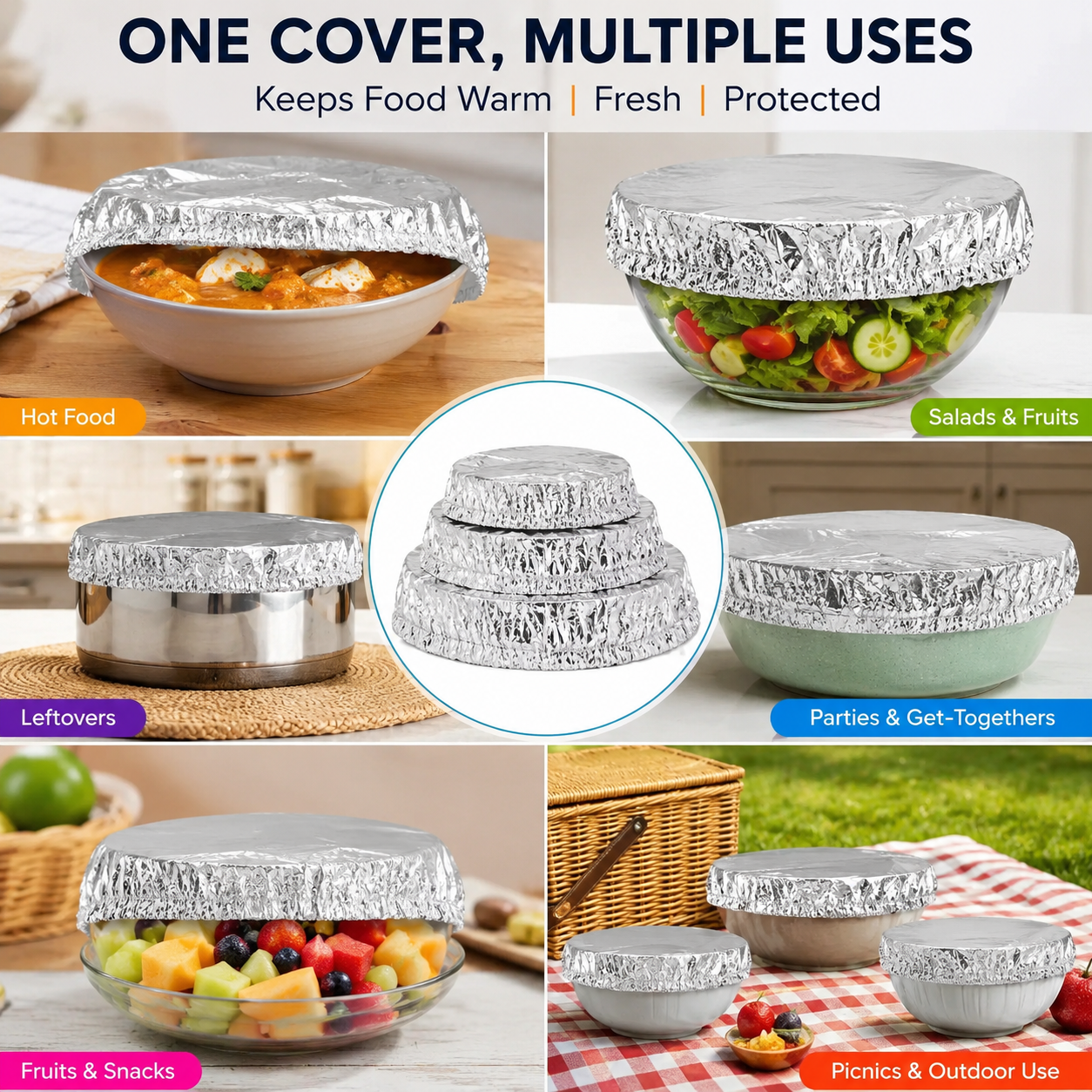 CoverFresh™ Reusable Kitchen Covers