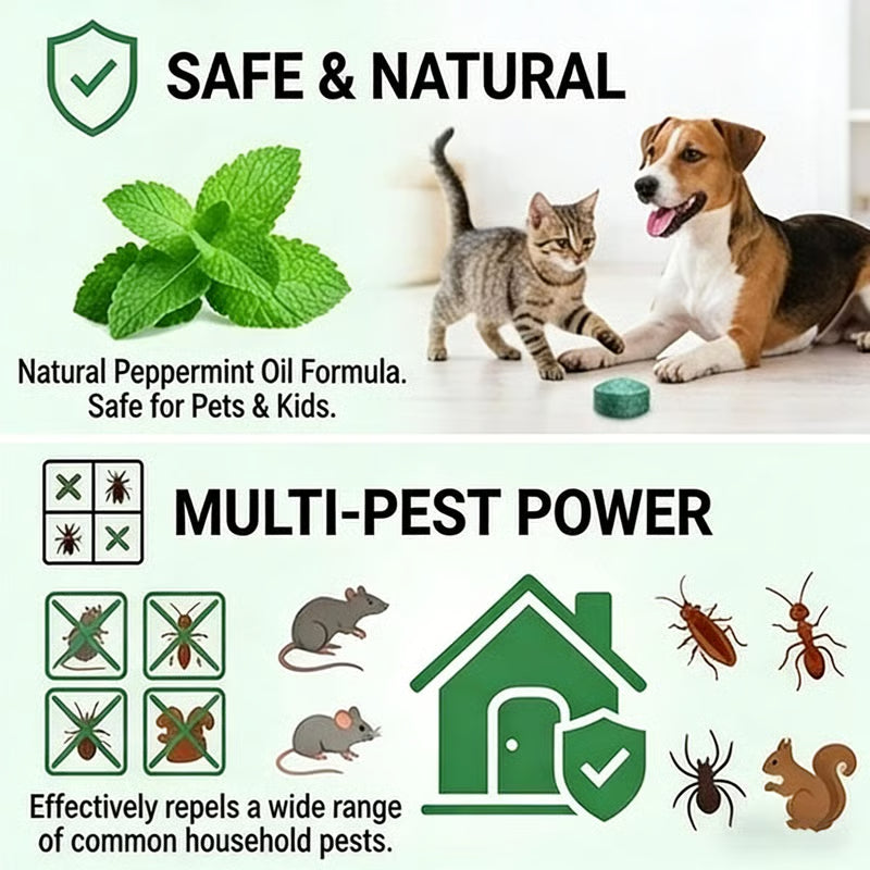 PestShield™ Rat & Cockroach Repellent Tablets