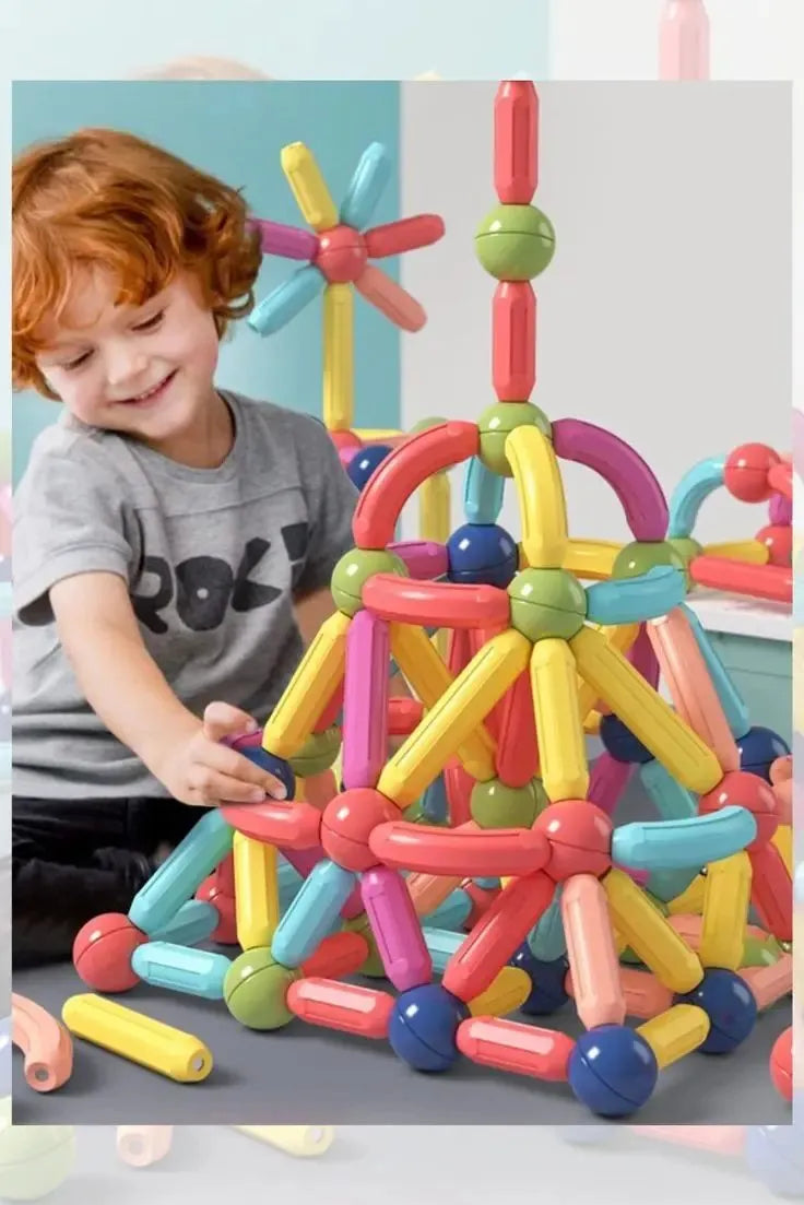 Magnetic Building Blocks |           Brain Development Toy for Kids STEM DIY Learning