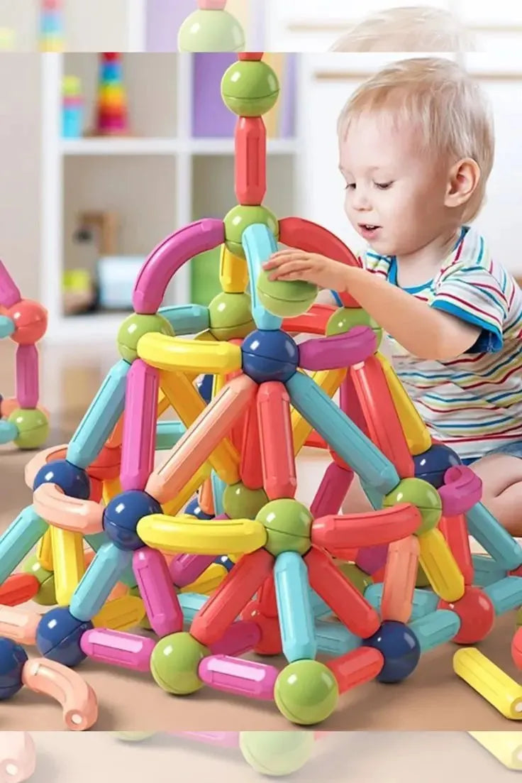 Magnetic Building Blocks |           Brain Development Toy for Kids STEM DIY Learning