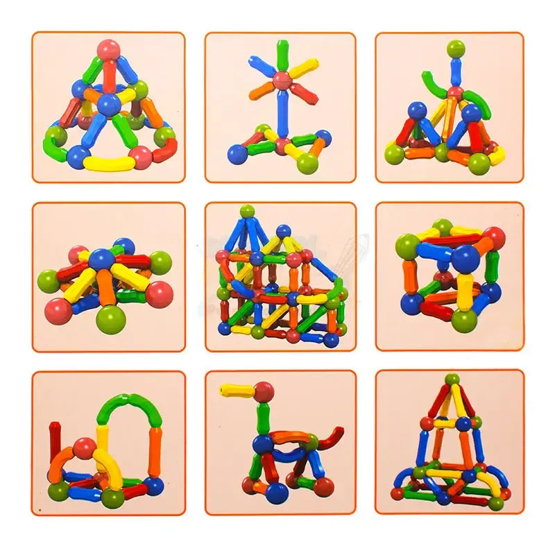Magnetic Building Blocks |           Brain Development Toy for Kids STEM DIY Learning