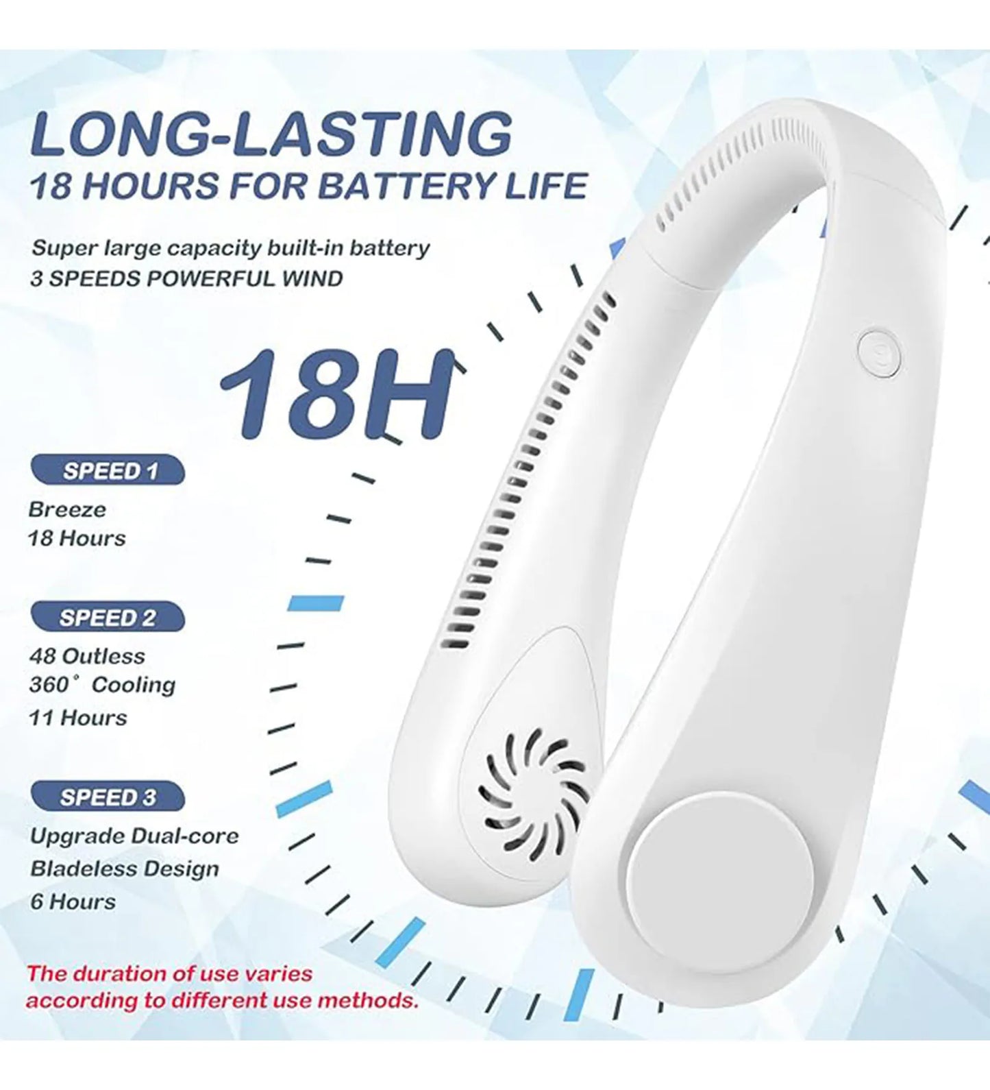 ChillFlow™ Portable Bladeless Neck Fan